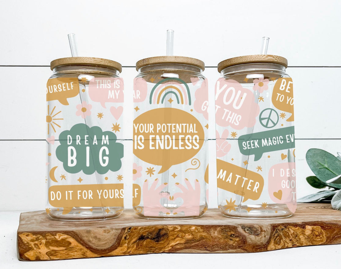 Your potential is endless Libbey glass Can Sublimation