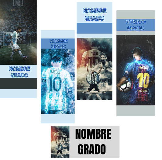 Messi soccer Labels, tags, Thermo and more