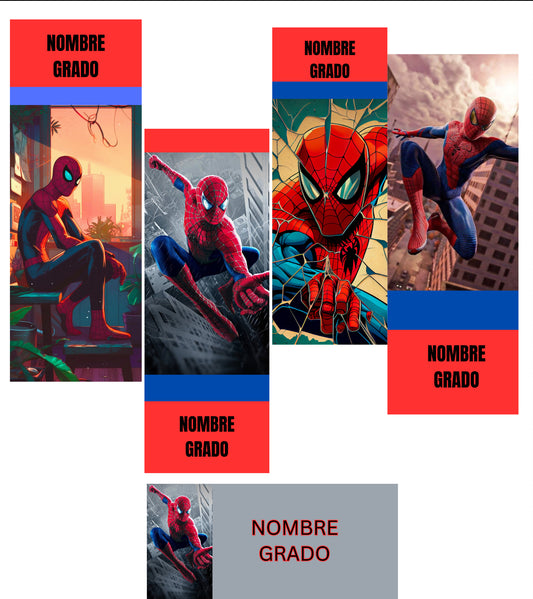 Spider man Labels, tags, Thermo and more