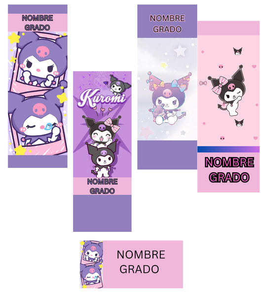 Kuromi Labels, tags, Thermo and more